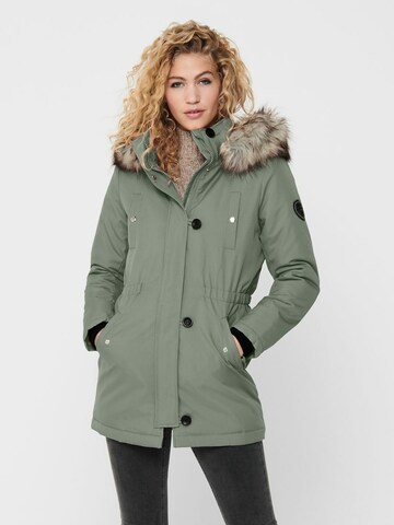 Parka d’hiver 'Iris' ONLY en vert : devant