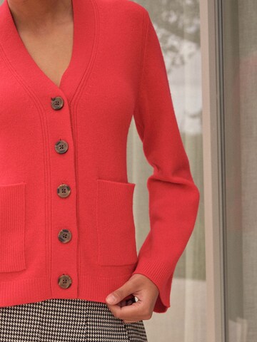 Next Gebreid vest 'Premium' in Rood
