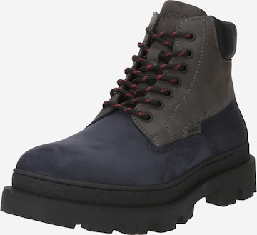 HUGO Red Lace-Up Boots 'Graham' in Blue: front