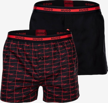 HUGO Red Boxer shorts in Black: front