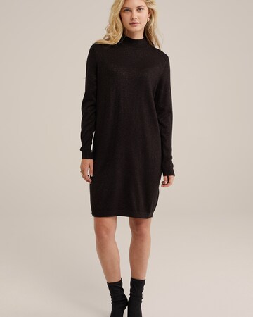 WE Fashion Knit dress in Black: front