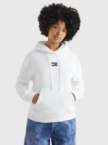 Tommy Jeans Sweatshirt in White: front