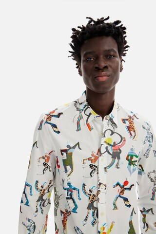 Desigual Regular fit Button Up Shirt 'Dancing' in Mixed colours