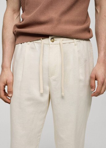 MANGO MAN Tapered Hose 'Romelino' in Weiß