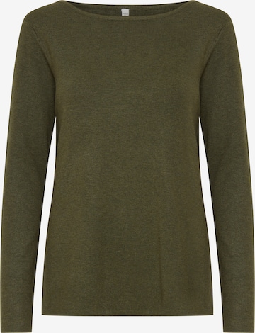 PULZ Jeans Sweater 'PZSARA' in Green: front