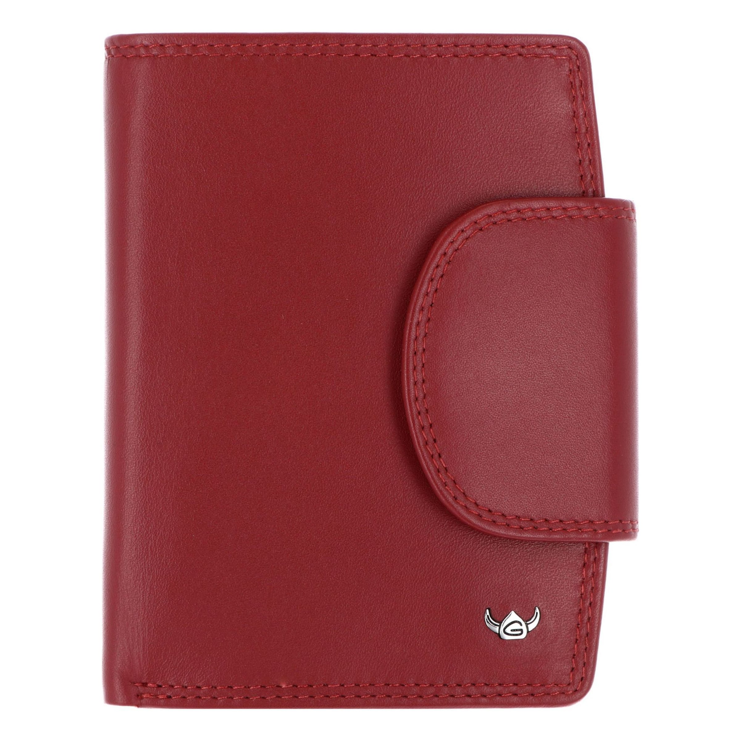 GOLDEN HEAD Wallet 'Polo' in Red: front