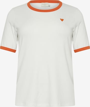 KAFFE CURVE - Camiseta en blanco: frente