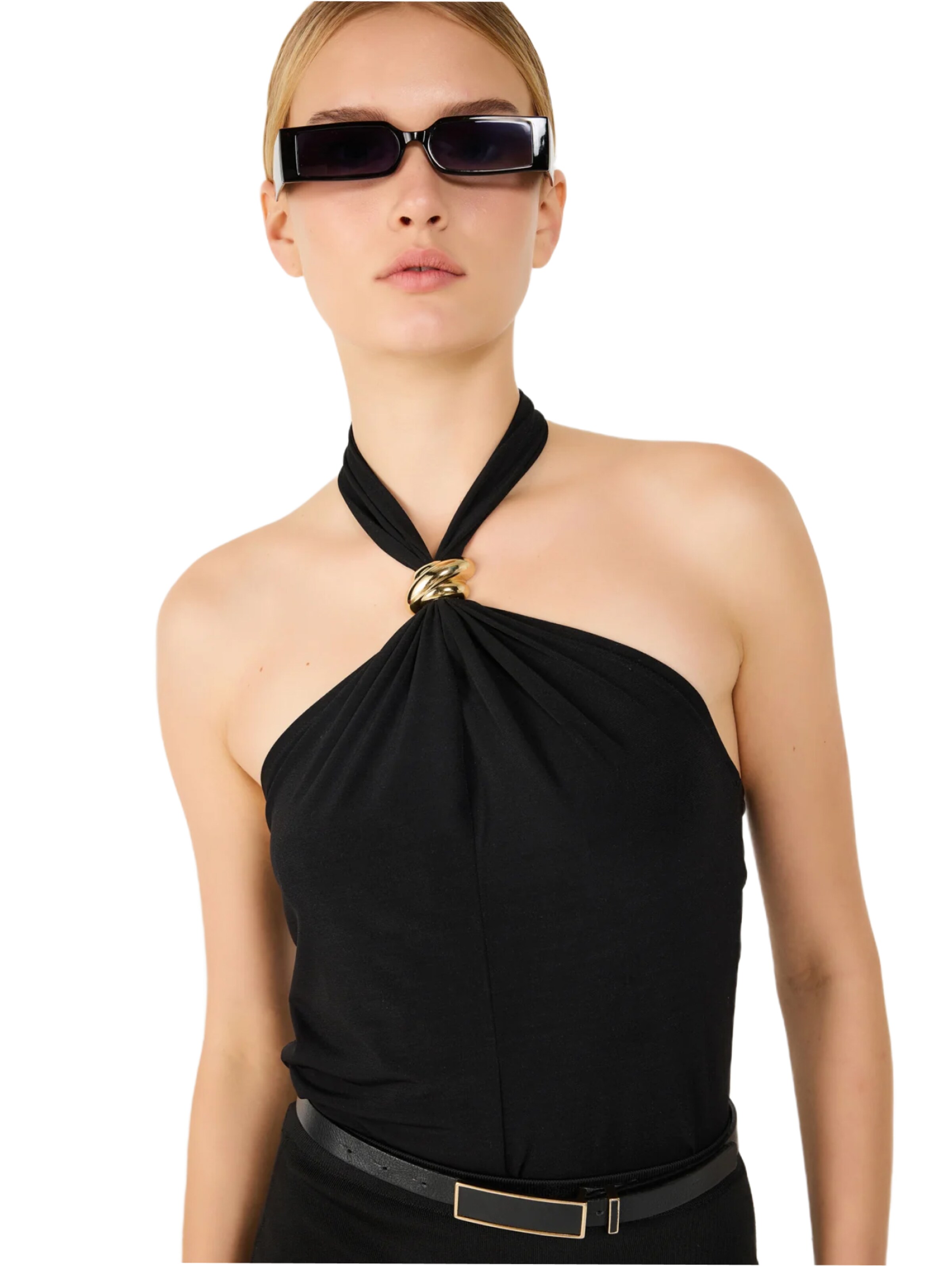 No Matter What Top in Zwart