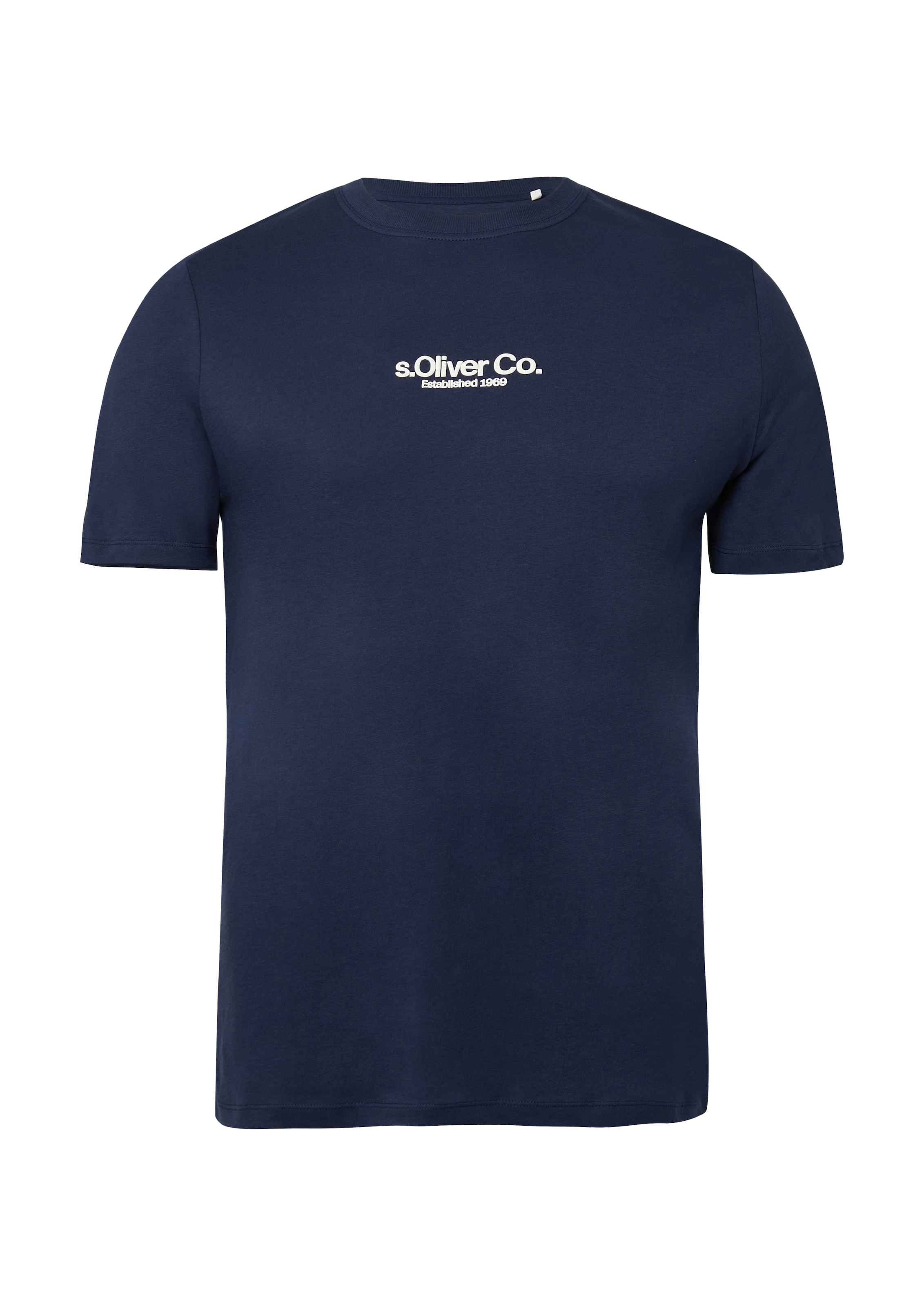 s.Oliver Men Tall Sizes Shirt in Blue: front