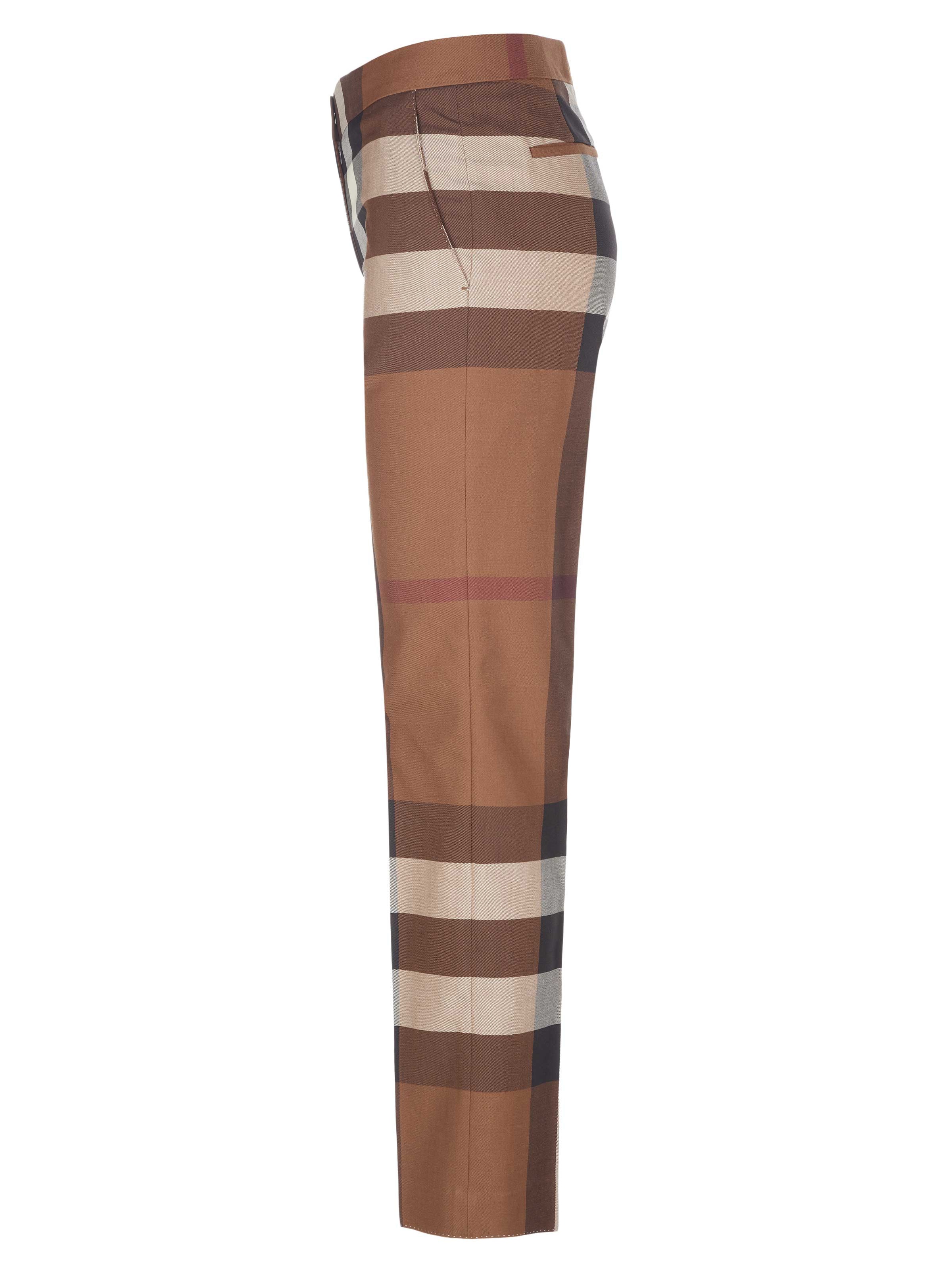 BURBERRY Regular Pants 'Burberry Hose' in Brown
