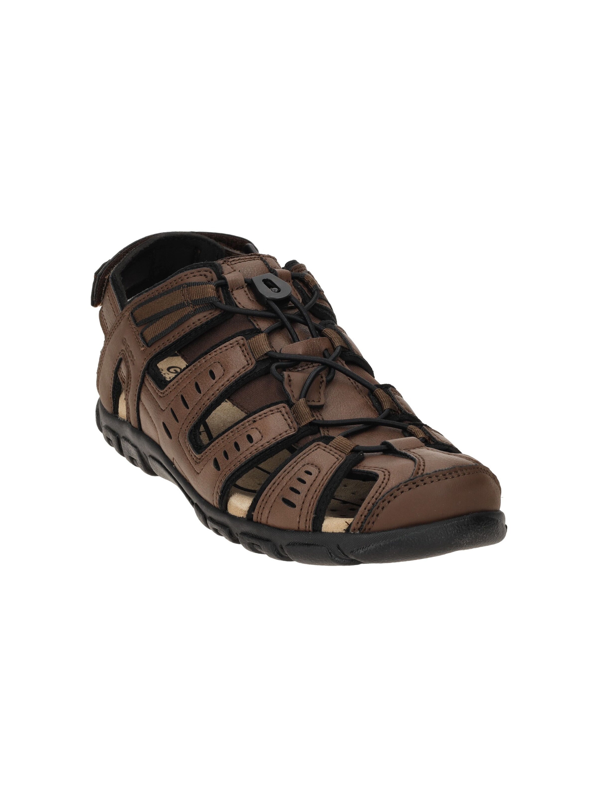 GEOX Sandals 'Geox Strada  U4524C' in Brown: front