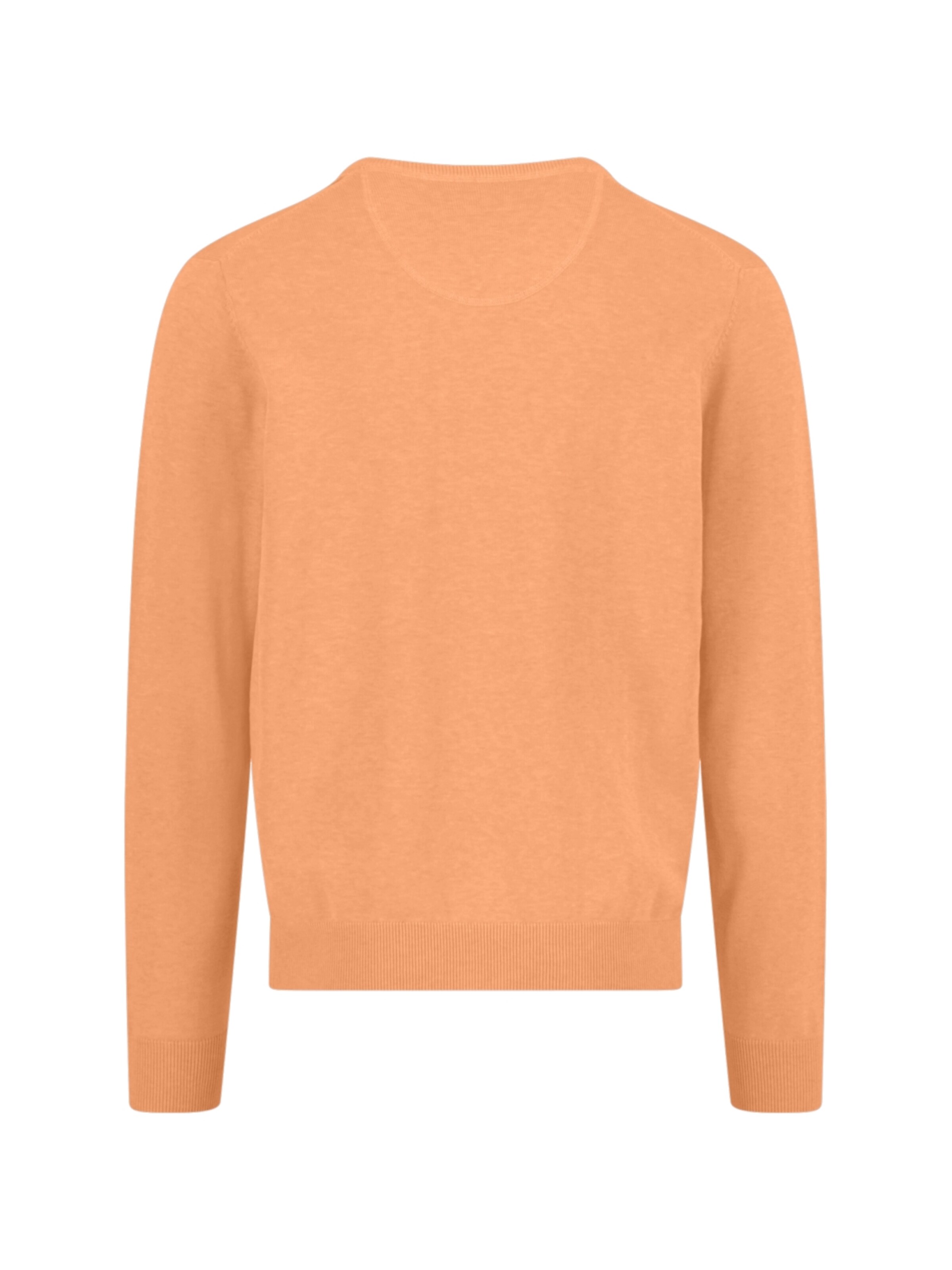 Fynch Hatton Pullover 'V-Neck, Superfine tangerine'‌‌‌‌‌‌‌ in Orange