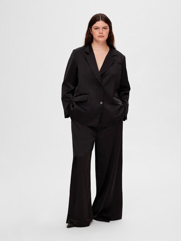 SELECTED FEMME Wide leg Pants 'Tasja' in Black