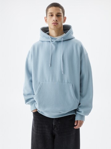 Pull&Bear Sweatshirt in Blauw: voorkant