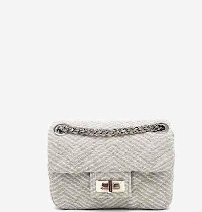 NICASCONCEPT Tasche 'Mini' in silber / weiß, Produktansicht