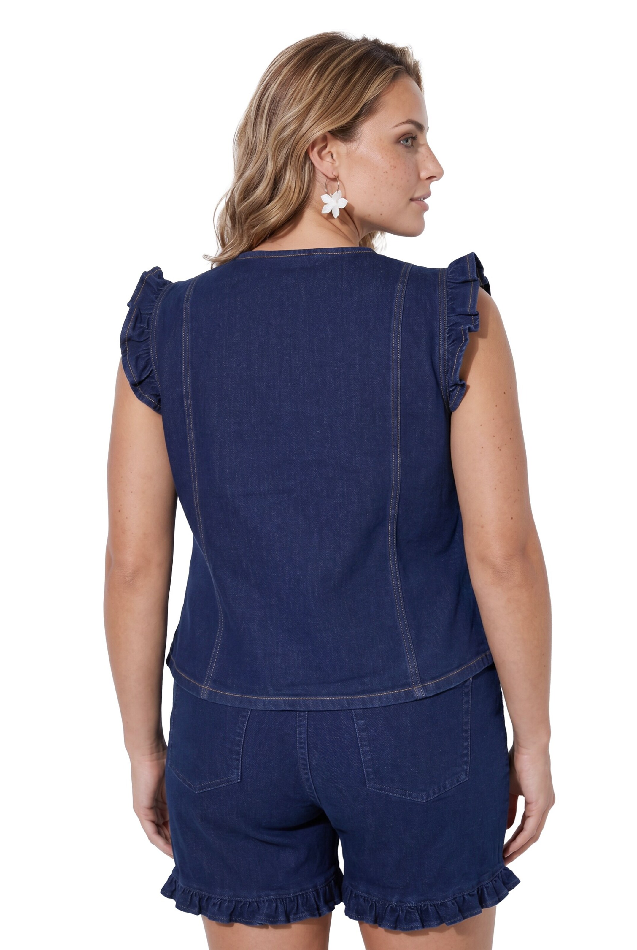 Angel of Style Vest in Blue