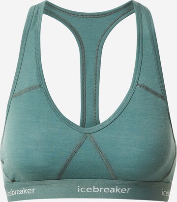 ICEBREAKER Sports Bra 'Sprite' in Green: front