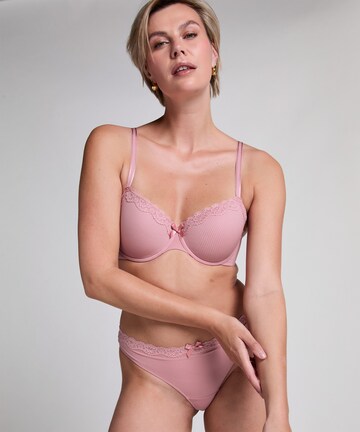 Hunkemöller Balconette BH 'Lola' in Roze: voorkant