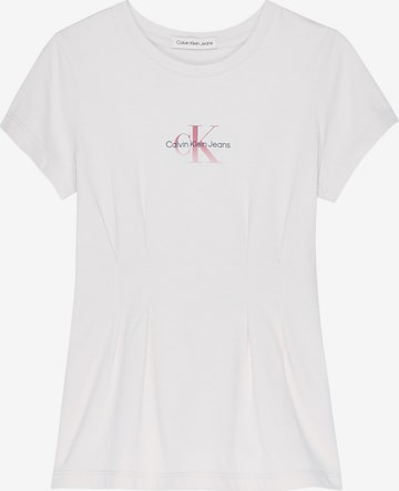 T-Shirt Calvin Klein Jeans en blanc : devant