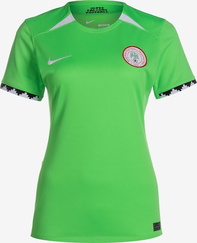 NIKE Tricot 'Home Stadium WM 2023 Nigeria' in de kleur Groen / Bloedrood / Zwart / Offwhite, Productweergave