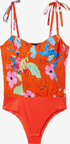 Desigual T-shirtbody 'MARLEN' i röd: framsida