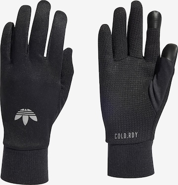 ADIDAS ORIGINALS Full Finger Gloves in Black: front