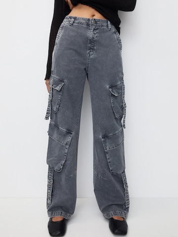 Wide leg Jeans di Pull&Bear in grigio: frontale