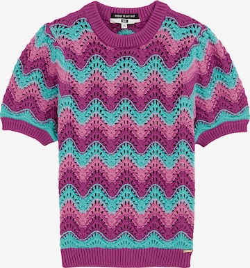 purpurinė WE Fashion Megztinis: priekis