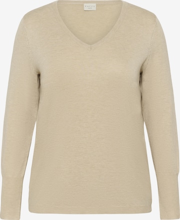 Pull-over 'KClizzy' KAFFE CURVE en beige : devant