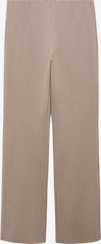 MANGO Wide leg Broek 'Avayar' in Bruin: voorkant