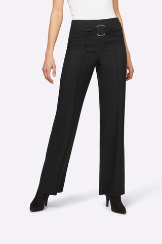 heine Wide Leg Hose in Schwarz: Vorderseite