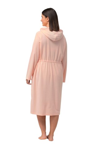 Ulla Popken Long Bathrobe in Pink