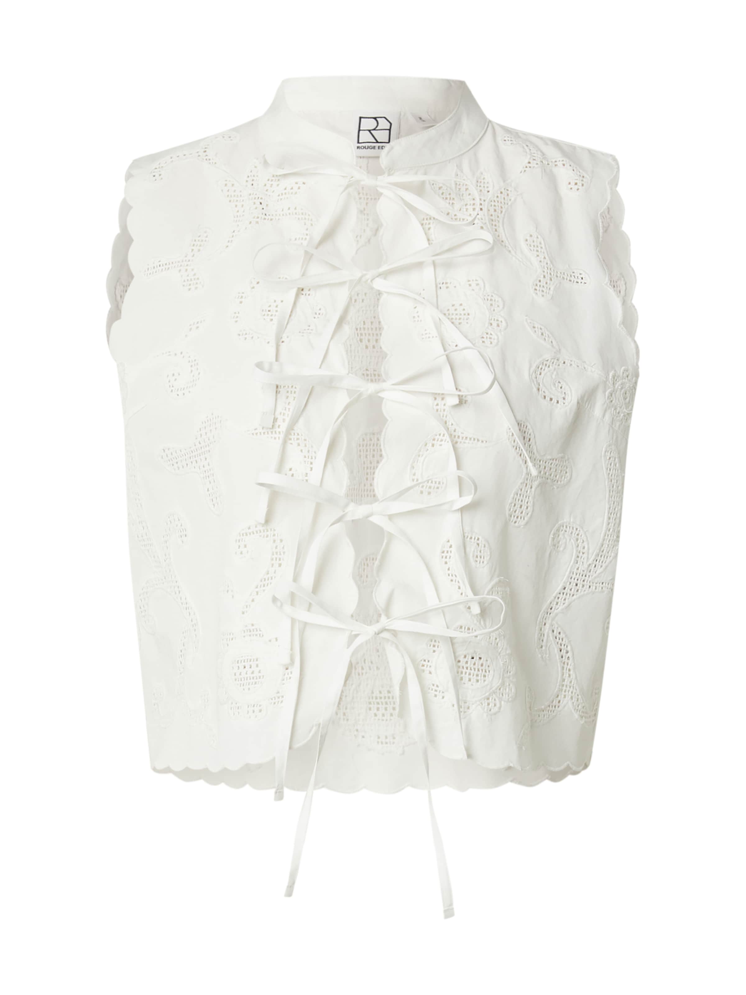 Camicia da donna 'ROUAMELINE' di ROUGE EDIT in bianco: frontale