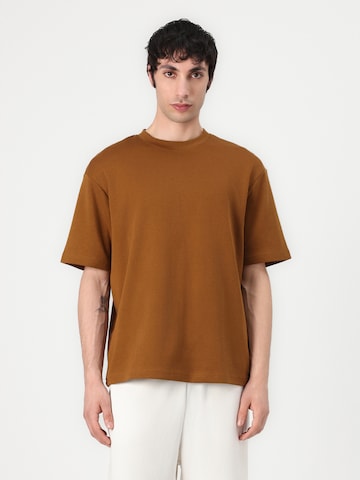 SELECTED - Camiseta 'SLHLOSCAR' en marrón: frente