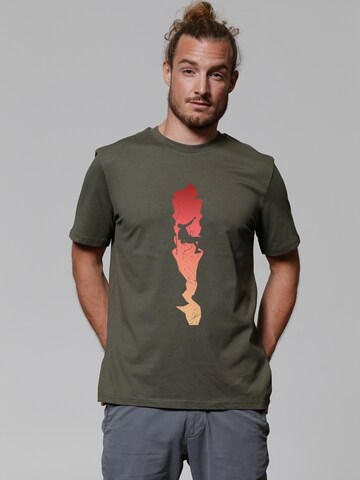 T-Shirt 'There's no limit' Watapparel en vert : devant