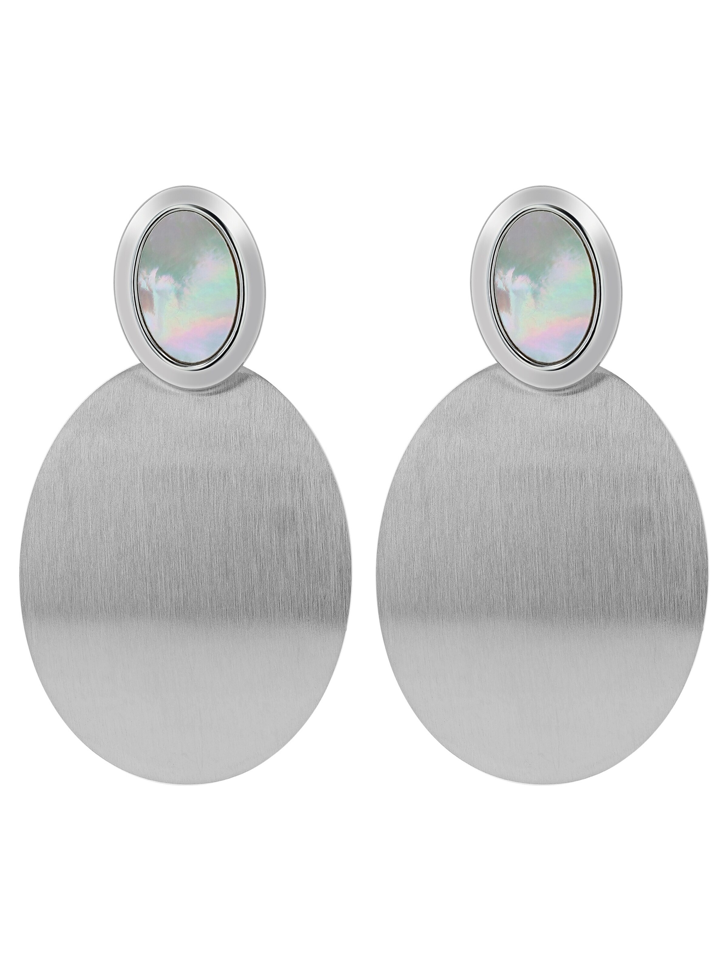 Akzent Earrings 'Valborga, langlebig' in Silver: front
