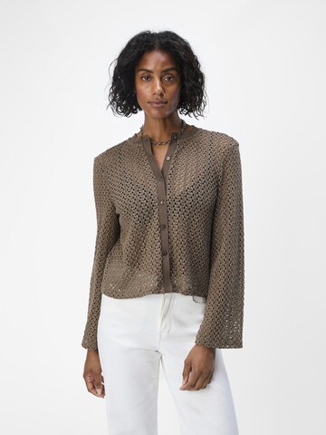 Cardigan OBJECT en marron : devant