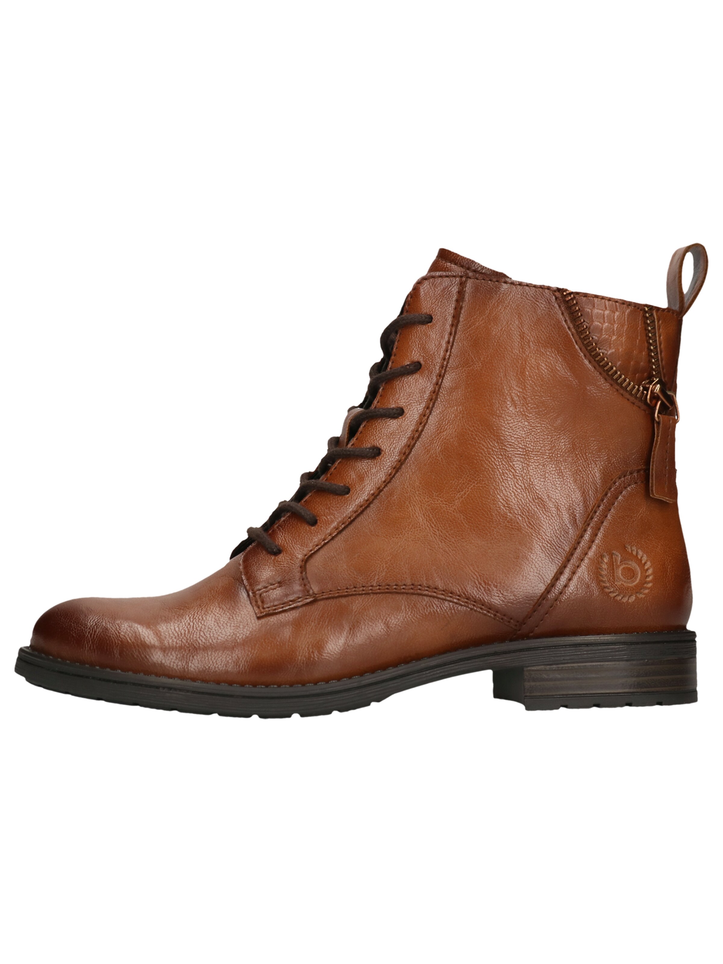 bugatti Lace-Up Ankle Boots in Brown