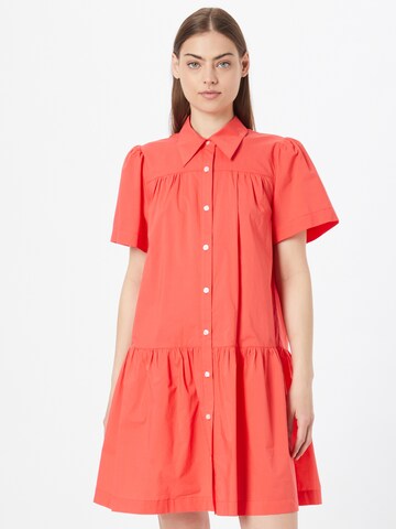 Abito camicia 'Sandrine' di Designers Remix in rosso: frontale