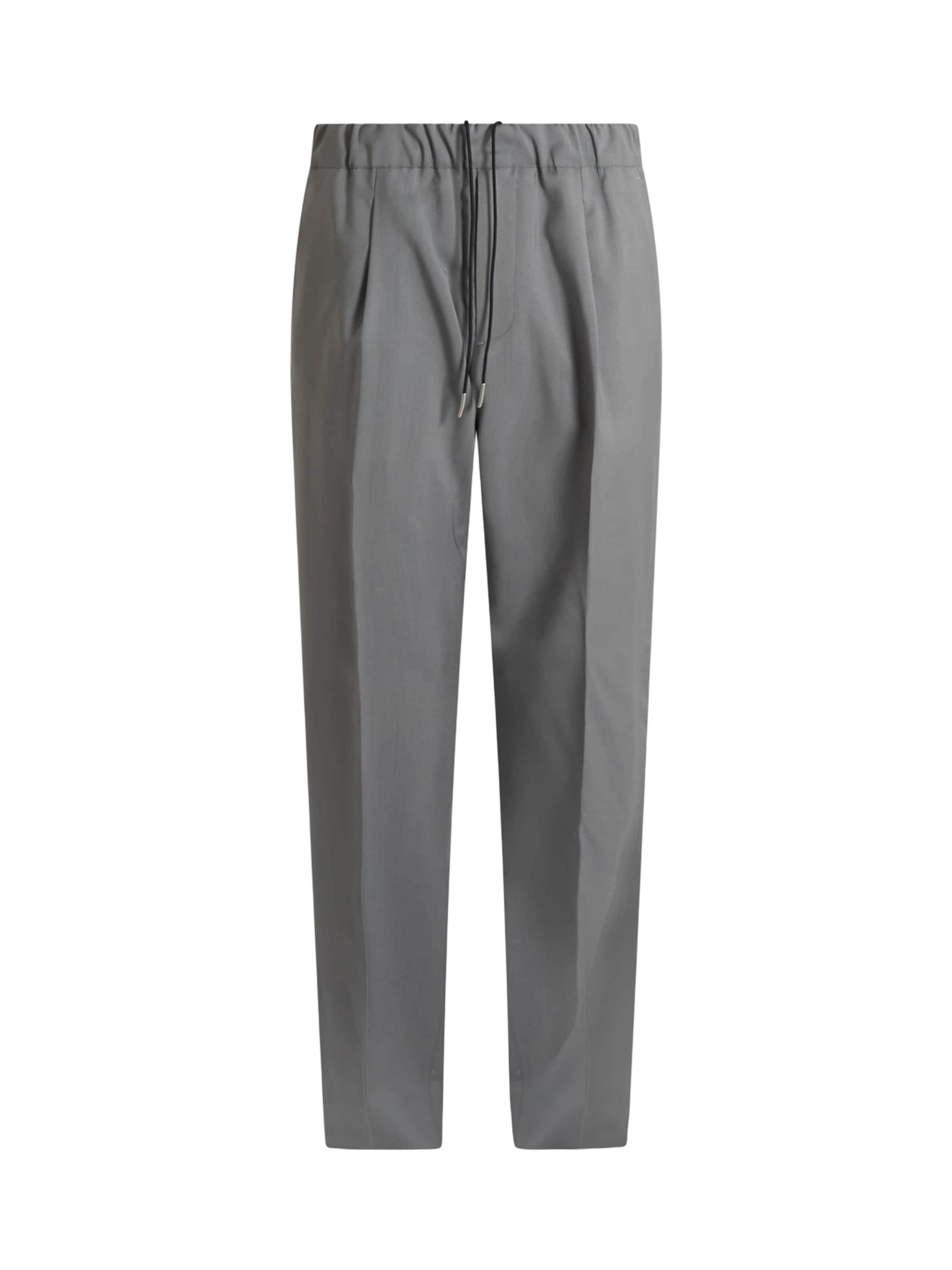 Pantaloni con piega frontale 'New Tokyo' di LOW BRAND in grigio: frontale