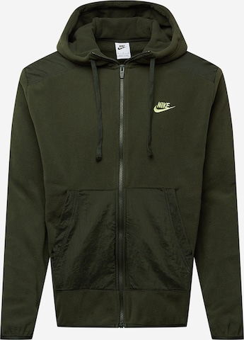 Nike SportswearFlis jakna - siva boja: prednji dio