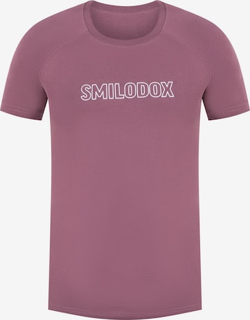 T-Shirt fonctionnel 'Timmy' Smilodox en violet : devant