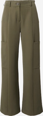 Freequent Wide leg Cargo Pants 'LENNA' in Green: front