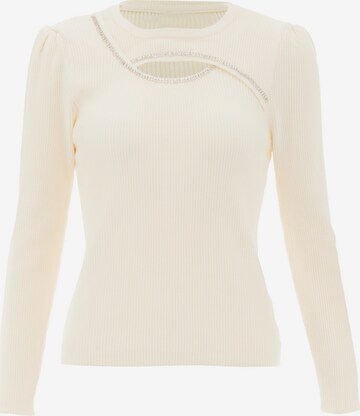 NAEMI Sweater in White: front