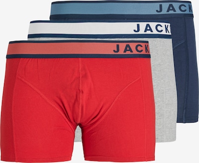 JACK & JONES Bokserki 'JACDENVER' w kolorze atramentowy / jasnoszary / nakrapiany szary / ciemnoczerwonym, Podgląd produktu