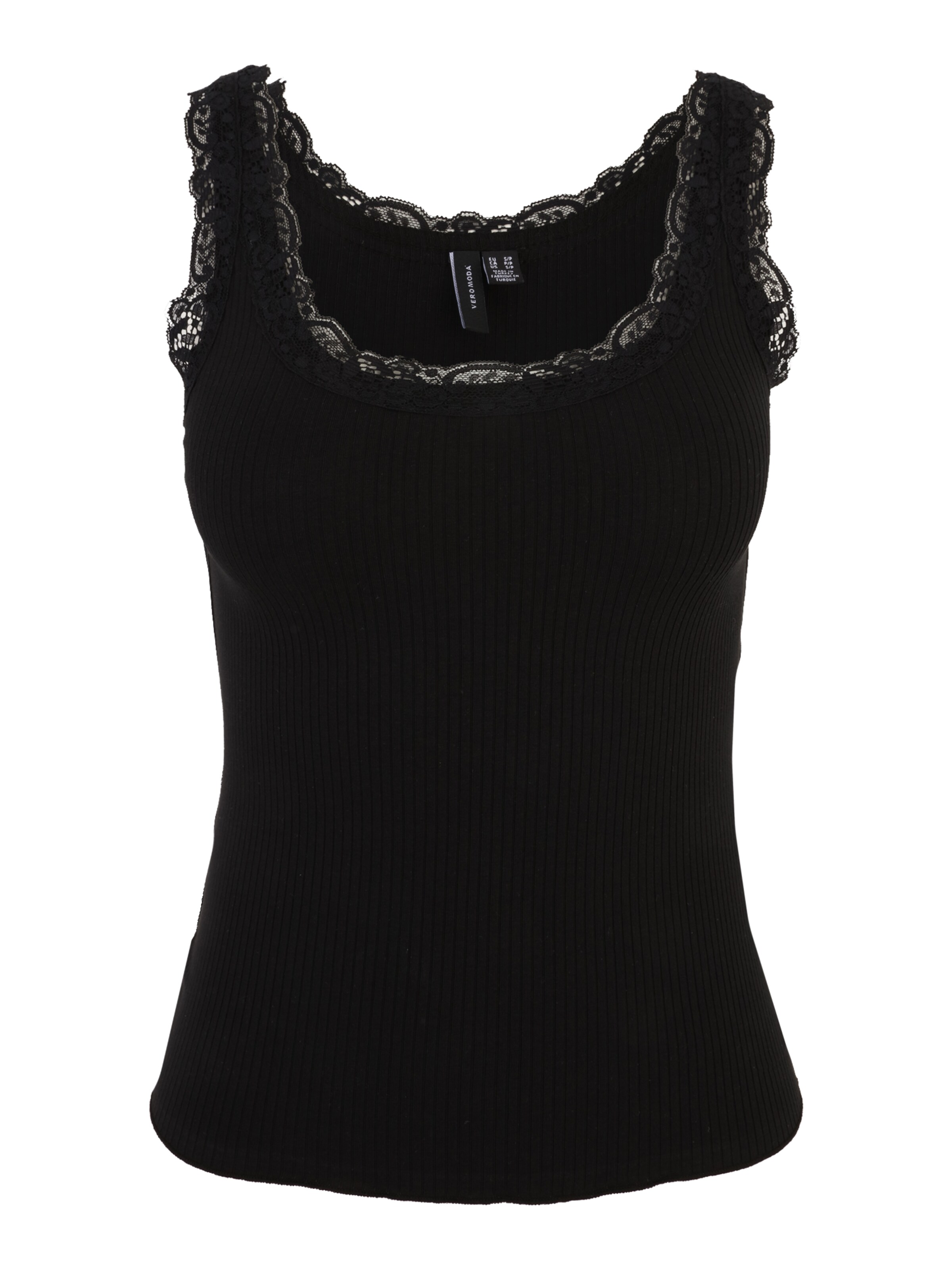 Vero Moda Petite Top 'VMNANA' | črna barva: sprednja stran