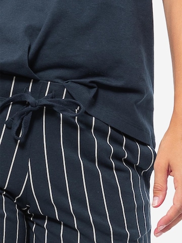SCHIESSER Pajama 'Organic Cotton' in Blue