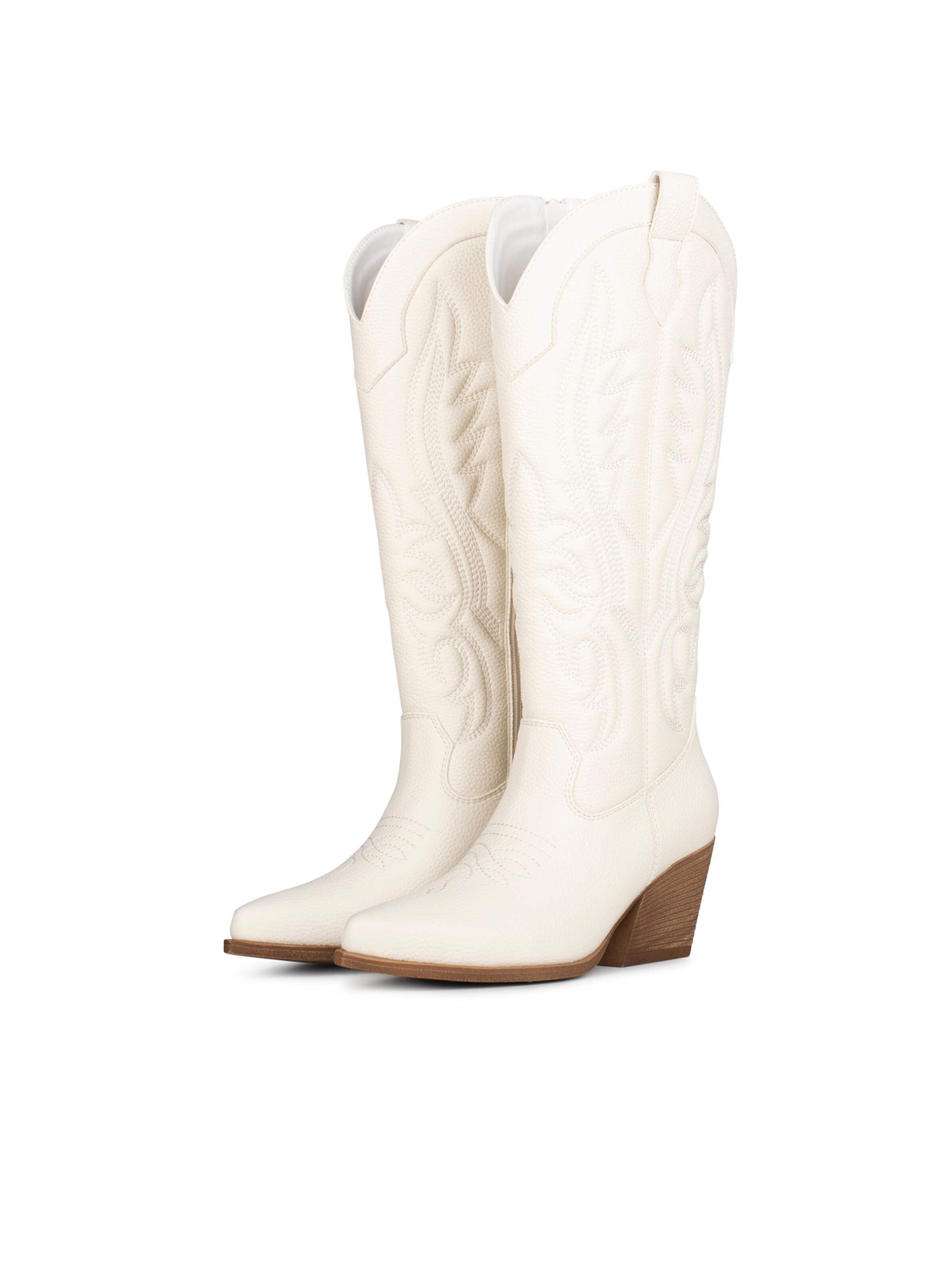 Bottes de cowboy 'Jill' POSH by Poelman en blanc