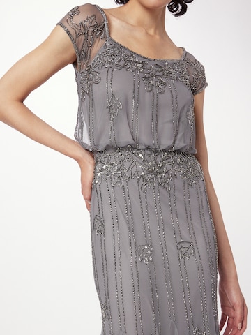 LACE & BEADS Evening dress 'Keeva' in Grey