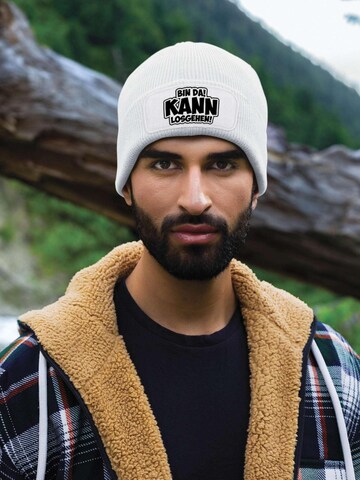 Youth Designz Beanie 'Bin da, kann losgehen' in White
